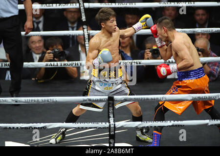 Devenir le unified IBF et WBA champion poids coq. Nov 7, 2019. Naoya Inoue (JPN), 7 novembre 2019 - Boxe : Finale de la Super Série mondiale de boxe poids coq - tournoi, au Saitama Super Arena, Saitama, Japon. Inoue a remporté la lutte pour devenir l'IBF et WBA champion poids coq. Credit : YUTAKA/AFLO SPORT/Alamy Live News Banque D'Images