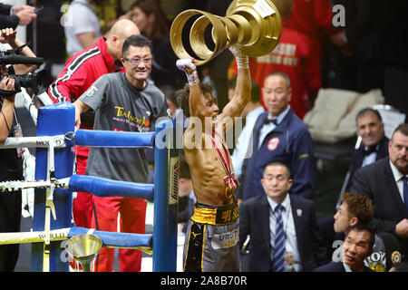Devenir le unified IBF et WBA champion poids coq. Nov 7, 2019. Naoya Inoue (JPN), 7 novembre 2019 - Boxe : Finale de la Super Série mondiale de boxe poids coq - tournoi, au Saitama Super Arena, Saitama, Japon. Inoue a remporté la lutte pour devenir l'IBF et WBA champion poids coq. Credit : YUTAKA/AFLO SPORT/Alamy Live News Banque D'Images