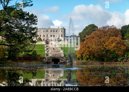 Powerscourt House dans le comté de Wicklow, Irlande Banque D'Images