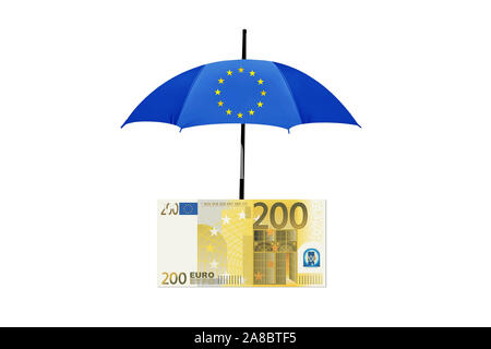Euro-Rettungsschirm, dient der Schutz vor dem Waehrung Krisen Banque D'Images