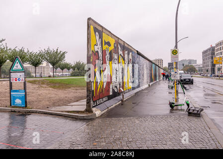 Demeure du célèbre Mur de Berlin dans l'East Side Gallery, Allemagne Banque D'Images