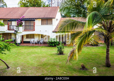 Un complexe de vacances de luxe en Gambie, Afrique de l'Ouest. Banque D'Images