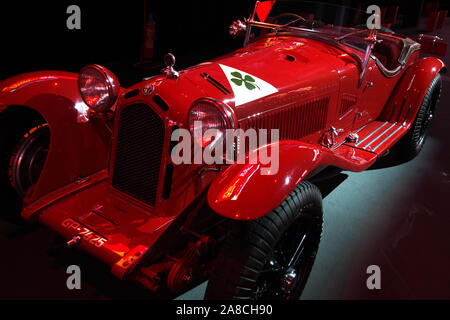 Circuit du Mugello, 25 Octobre 2019 : Alfa Romeo 8C 2300 Spider Zagato sur l'affichage au cours de Finali Mondiali Ferrari 2019 au circuit du Mugello en Italie. Banque D'Images