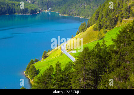 Le lac Vernago Banque D'Images