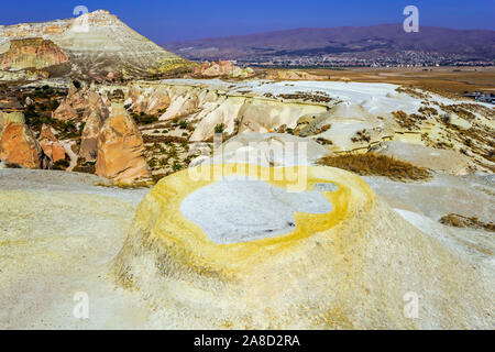 Pasabaglari cheminées de fées parc est cette vallée à couper le souffle est bien connu pour les plus divers collection de cheminées de fées de Cappadoce, Anatolie, Banque D'Images