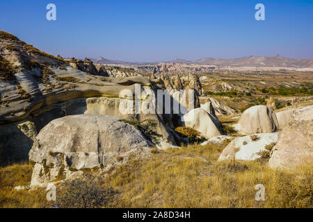 Pasabaglari cheminées de fées parc est cette vallée à couper le souffle est bien connu pour les plus divers collection de cheminées de fées de Cappadoce, Anatolie, Banque D'Images