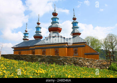 L'Est de l'Église orthodoxe de Komancza, du sud-est de la Pologne Banque D'Images