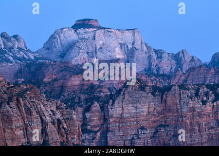 Zion National Park au coucher du soleil, de l'Utah, USA Banque D'Images