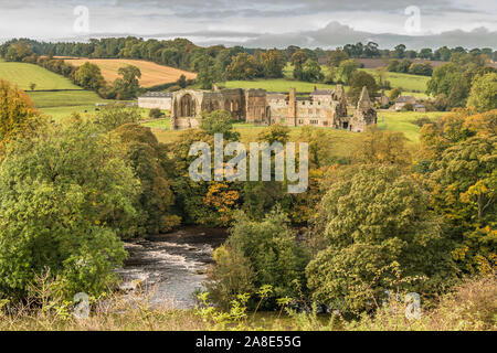 Le reste de la liste de grade 1 et service monument ancien de l'abbaye des Prémontrés Egglestone, près de Barnard Castle, Teesdale Banque D'Images