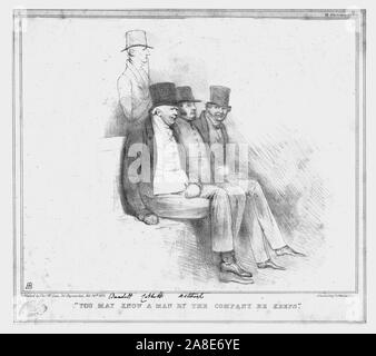 '"Vous le savez peut-être un homme par la société Il garde"', 1833. 'Burdett' (Sir Francis Burdett), 'Cobbett" (William Cobbett), 'Althorp' (John Charles Spencer, 3e comte Spencer) et Edward Geoffrey Smith Stanley. Caricature satirique sur la politique britannique par 'H.B." (John Doyle). [Thomas McLean, Londres, 1833] Banque D'Images
