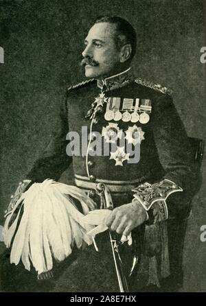 'Le maréchal sir Douglas Haig, commandant l'Armée britannique en France', fin du xixe siècle-début du xxe siècle, (c1920). Portrait du maréchal Douglas Haig, 1er comte Haig (1861-1928) qui a commandé le Corps expéditionnaire britannique sur le front occidental pendant la Première Guerre mondiale. Haig endurées que critiquer les deux millions de victimes britanniques perdu sous son commandement. À partir de "la Grande Guerre mondiale : une histoire", Volume V, édité par Frank UN Mumby. [Le Gresham Publishing Company Ltd, London, c1920] Banque D'Images