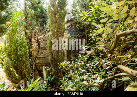 Petit Atelier de Henry Platt où il construit sa première machine à carder, Bridge House, Dobcross,Tameside, Greater Manchester, UK. Banque D'Images