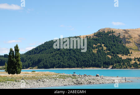 Le Lac Tekapo, île du Sud, Nouvelle-Zélande Banque D'Images