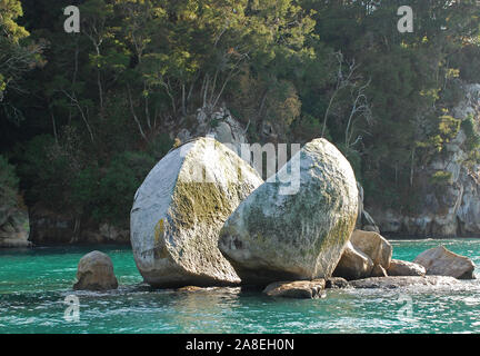 Apple Split Rock, South Island, New Zealand Banque D'Images