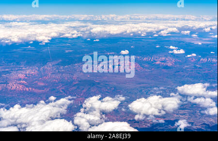 Vue aérienne de Sedona Verde Valley en Arizona, États-Unis Banque D'Images