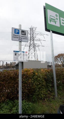 La baie de recharge de véhicules électriques, NEC, Birmingham Banque D'Images