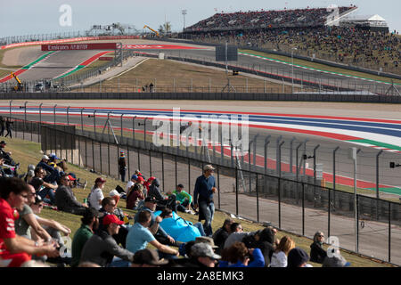 Tour 19, tour de qualification, la Formule Un, United States Grand Prix, le circuit des Amériques, Austin, Texas Banque D'Images