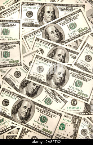 Dollarscheine, Banknoten, 100er, 100 Dollar Banknoten, USD, US-Dollars, Banque D'Images