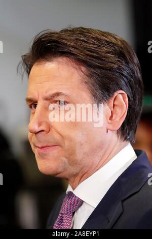 Italie, Rome, 7 novembre 2019 : Premier Ministre italien Giuseppe Conte participe au talk-show TV 'Porta a Porta' Denis Zammit/Sintesi Photo Remo Banque D'Images