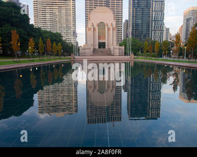 Extérieure de la réflexion et de l'Anzac Memorial à Hyde Park Sydney Banque D'Images