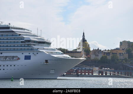 Le Costa Pacifica, le port de Stockholm Banque D'Images