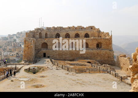 Mamluk Keep and Palace vestiges, Karak Castle, Al Karak, Karak Goverorate, Jordanie, Moyen-Orient Banque D'Images