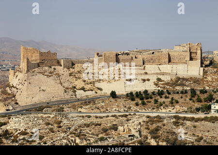 Château de Karak, Al Karak, gouvernorat de Karak, Jordanie, Moyen-Orient Banque D'Images