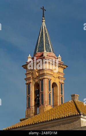 Église de La Victoria - 17e siècle - tower, Puerto Real, la province de Cádiz, Andalousie, Espagne, Europe. Banque D'Images
