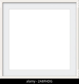 Couleur crème ecru square frame emmêlée modèle vierge prix de custom photo ou texte pour un modèle de cadre photo. Banque D'Images