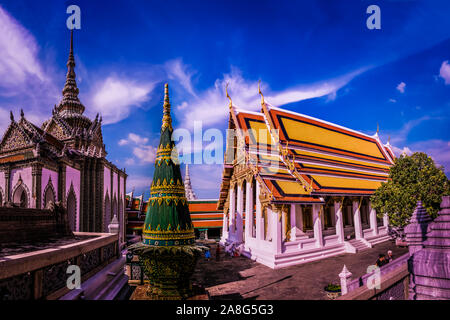 Bangkok, Thaïlande - Oct 29, 2019 : Le Grand Palais construit en 1782 et pendant 150 ans, l'accueil du roi. Banque D'Images