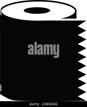 L'icône de l'essuie-tout sur fond blanc. Rouleau de serviette signe. télévision style. une serviette en papier pour votre web site design, logo, l'app, l'assurance-chômage. Illustration de Vecteur