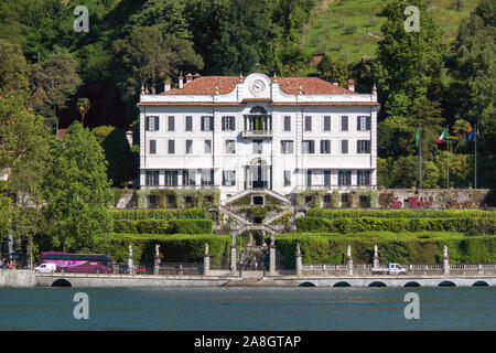 Beau musée avec jardin à Tremezzo - lac de Côme en Italie Banque D'Images