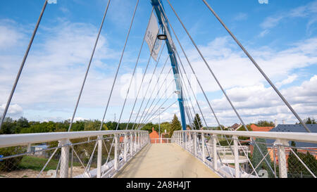 Gyorszentivan 0927 2019 Le nouveau pont de Győr-Győrszentiván a été remis Banque D'Images