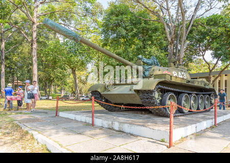 Ho Chi Minh Ville / Vietnam - 03 mars 2019 : réservoir de réunification Palace (Palais de l'indépendance). Banque D'Images
