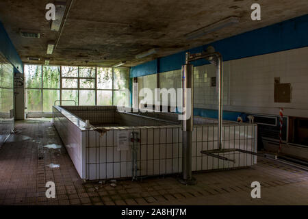 Près de l'hôpital Stoud Standish, Gloucestershire fermée en 2004. Le site est actuellement en cours de réaménagement dans un lotissement. Banque D'Images