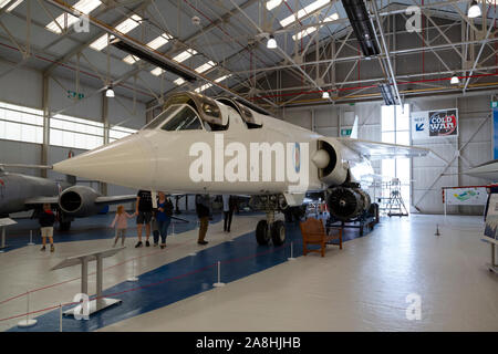 BAC TSR2 sur l'affichage en musée de la RAF à Cosford Banque D'Images