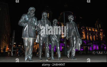 Autour de l'UK - Merseyside - Liverpool - Rivière de Lumière 2019 Banque D'Images