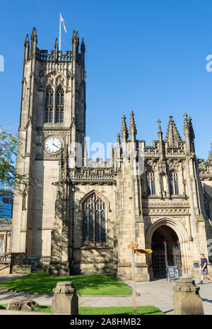 La Cathédrale de Manchester, Victoria Street, Manchester, Greater Manchester, Angleterre, Royaume-Uni Banque D'Images