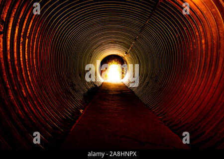 L'entrée et la sortie de Kelvedon Hatch nuclear bunker secret, se préparant pour la guerre Banque D'Images