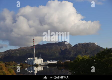 La pollution et les nuages, la Norvège Banque D'Images