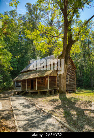 Tipton maison à Cades Cove dans le Great Smoky Mountains National Park en Utah aux États-Unis Banque D'Images