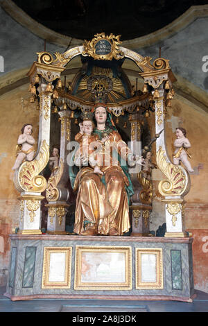 Sainte Vierge Marie avec l'enfant Jésus Banque D'Images