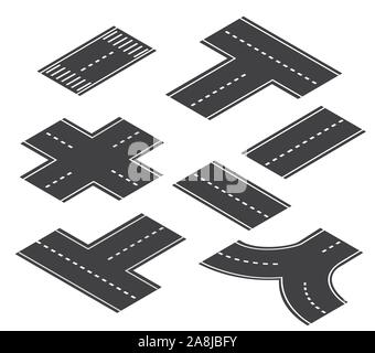 La route du trafic de réverbère Illustration de Vecteur