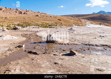 Geyser del Tatio, désert d'Atacama, Chili Banque D'Images