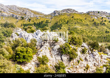 Le paysage de la Serra Tramuntana, sur l'île de Majorque Banque D'Images