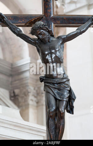 Crucifixion, Jésus Christ sur une croix libre Banque D'Images