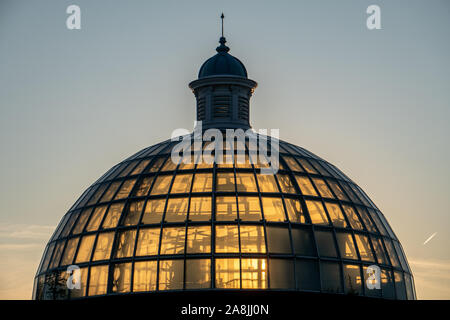 London / United Kingdom - 26 août 2019 : le toit de l'entrée du tunnel de Greenwich situé neat Cutty Sark Banque D'Images