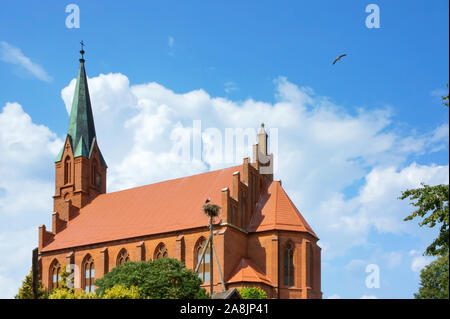 Église luthérienne de 1578, l'Église orthodoxe, l'église de Lazdenen, krasnozmensk (Lazdenen, Haselberg), krasnozmensky district, région de Kaliningrad, Russie, Banque D'Images