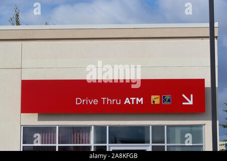 14 octobre 2019 - Calgary (Alberta), Canada - Première banque Calgary storefront Banque D'Images