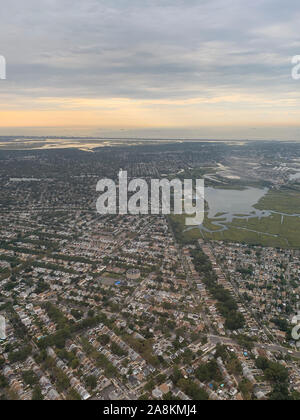 Long Island⁩ ⁨Oceanside⁩ aérienne, New York, ⁨New Banque D'Images